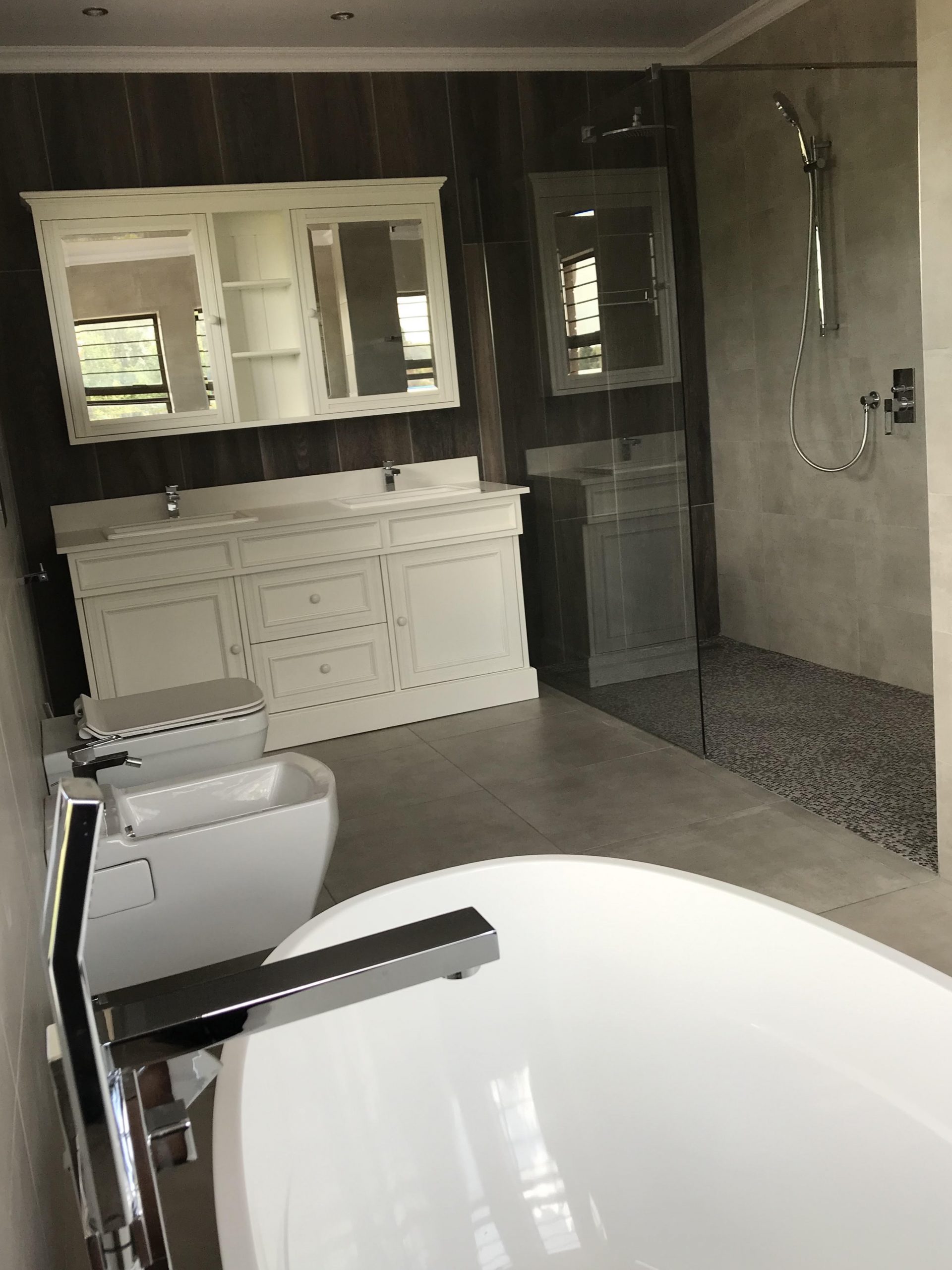 Completed bathroom renovation and installation