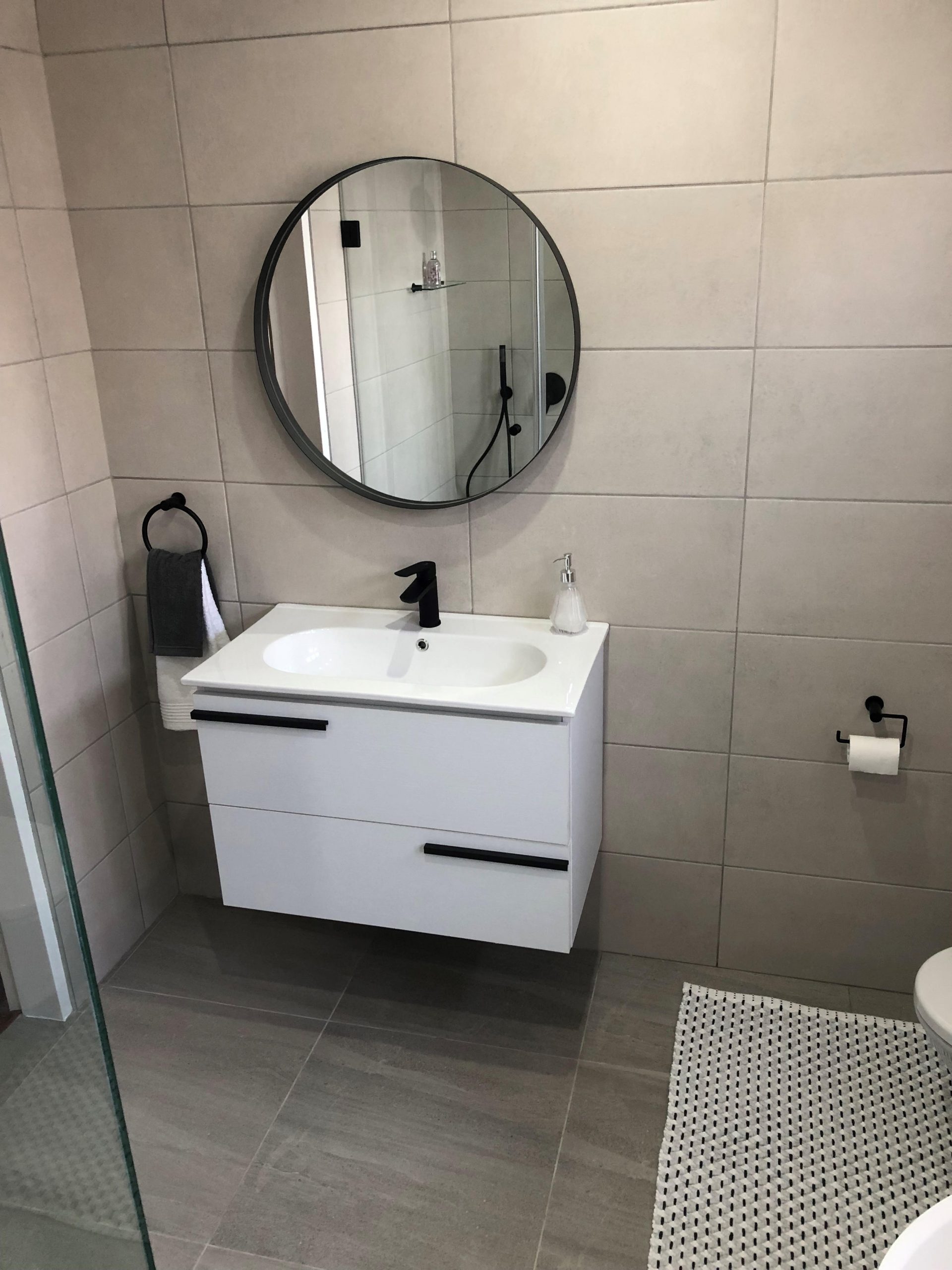 Modern bathroom renovation finishes by Bathroom Galore