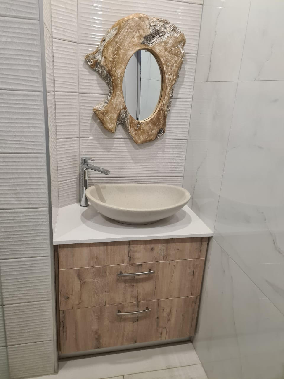 Professionally completed bathroom renovation
