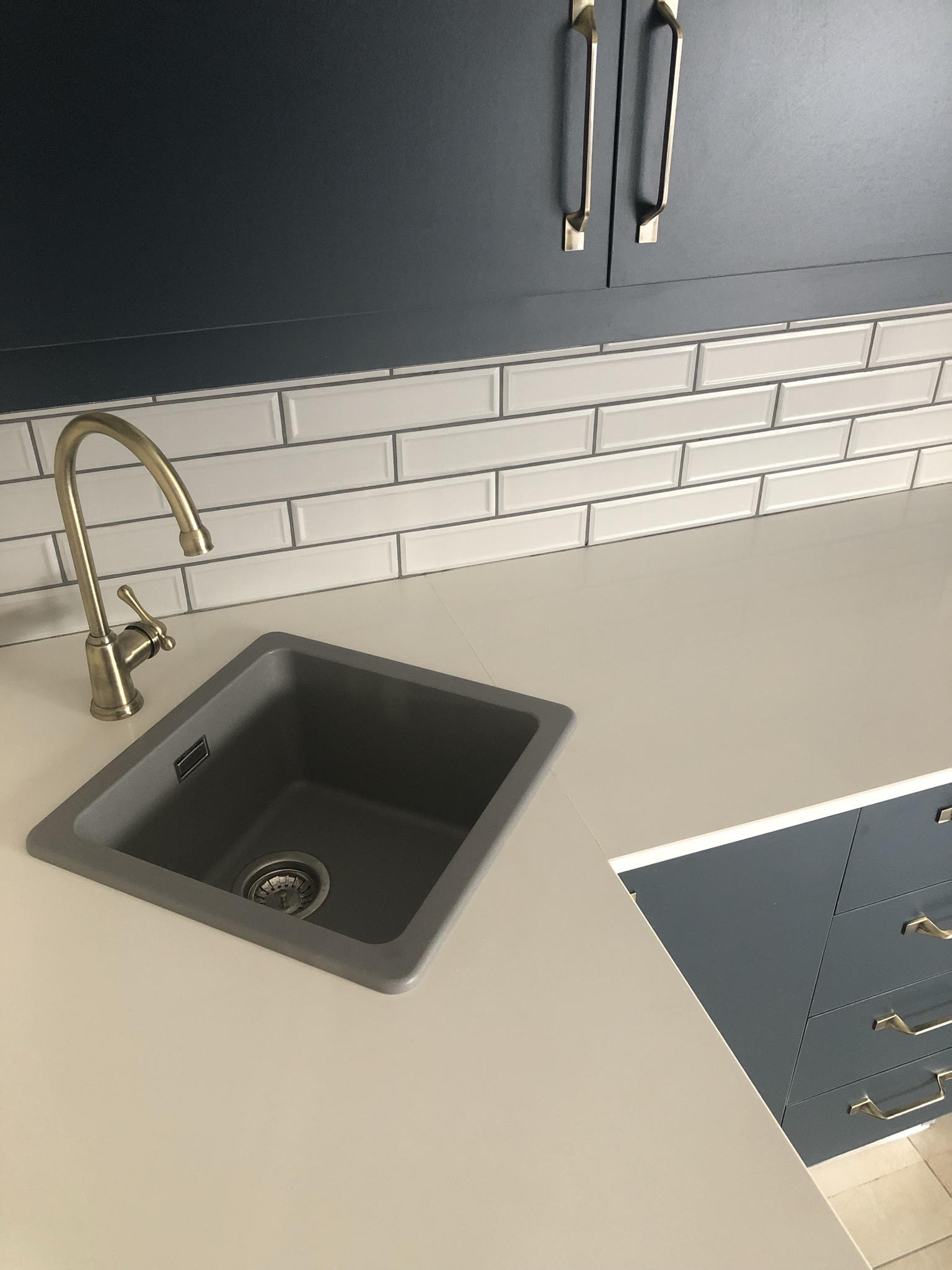 Completed kitchen renovation detail