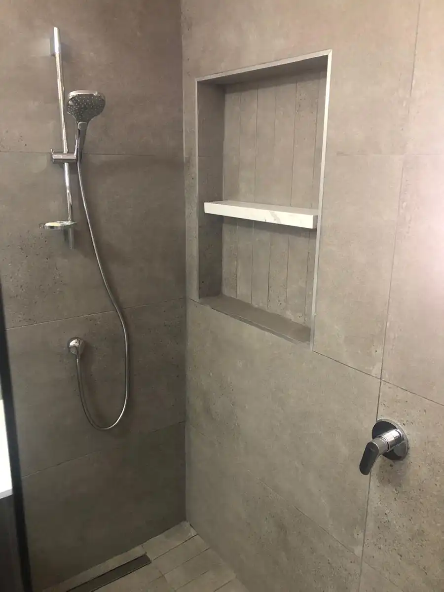 Completed bathroom renovation by Bathroom Galore