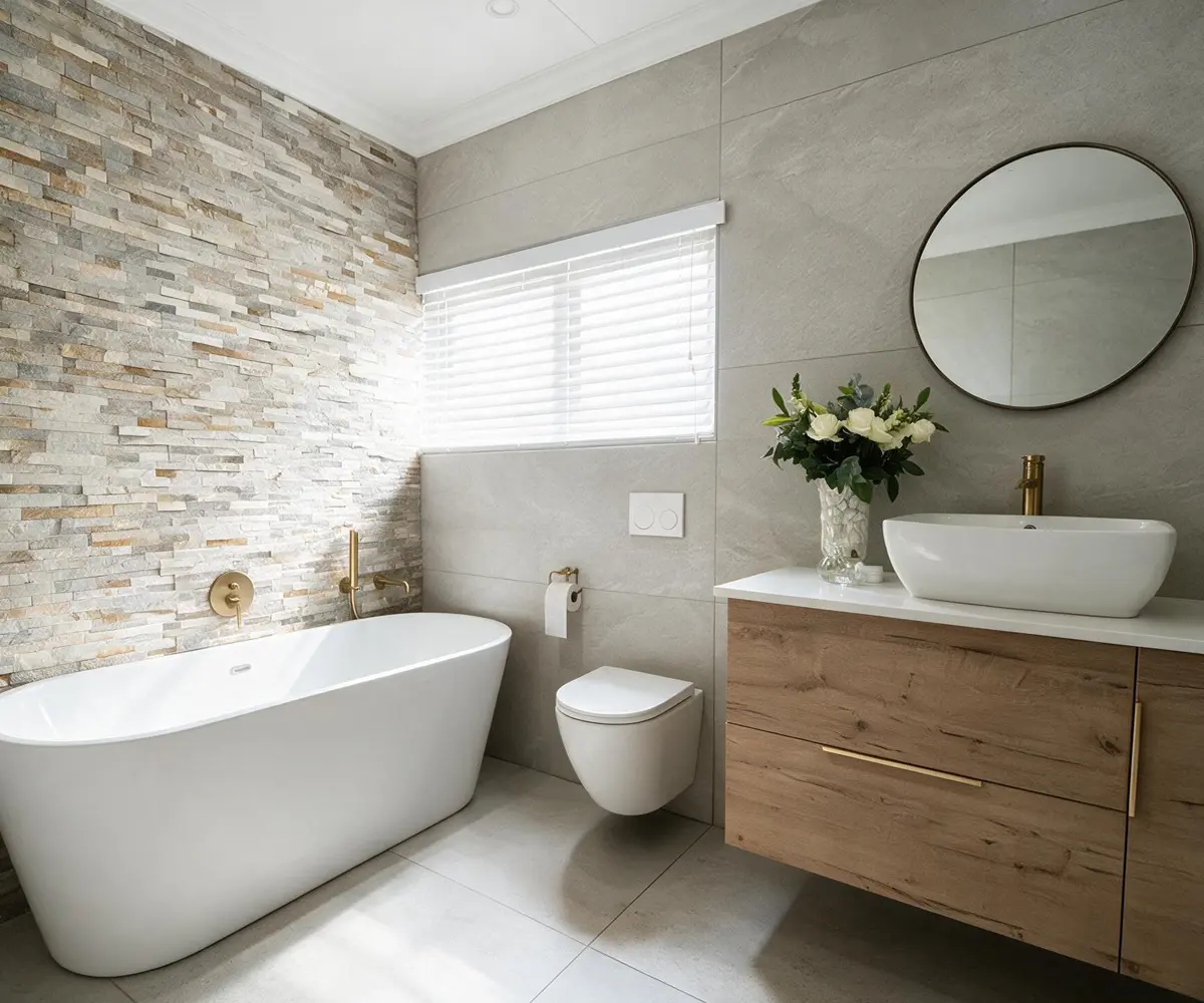 Completed bathroom renovation by Bathroom Galore in Midrand