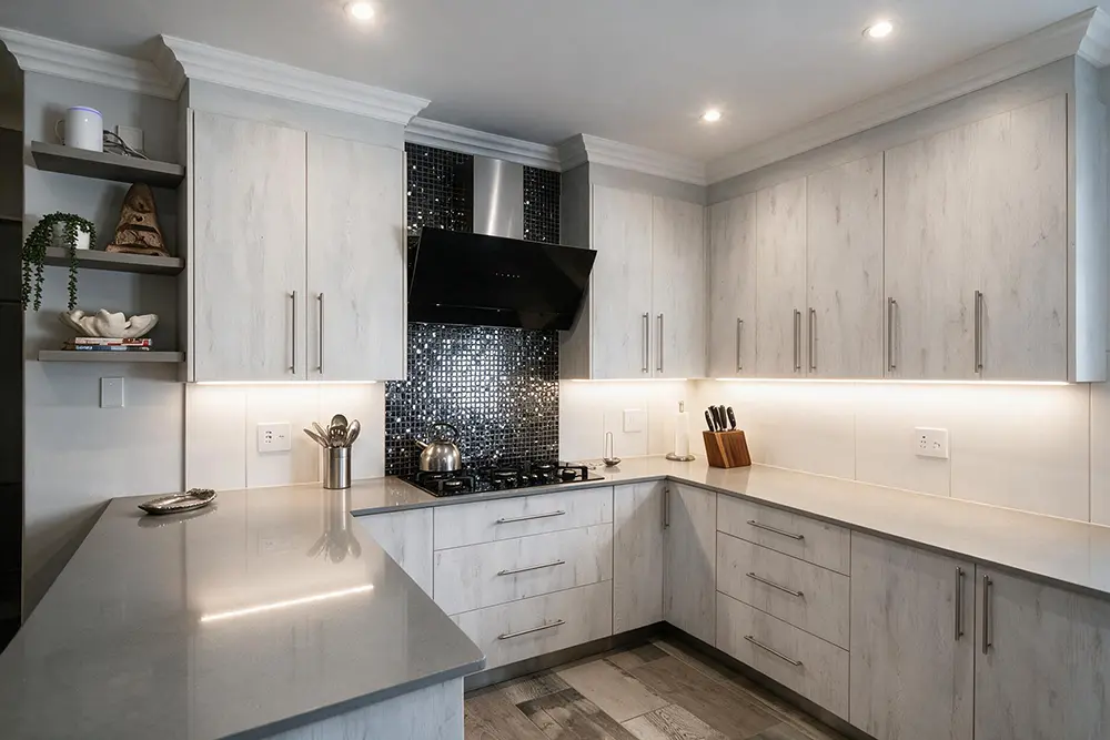 Completed fitted kitchen renovation