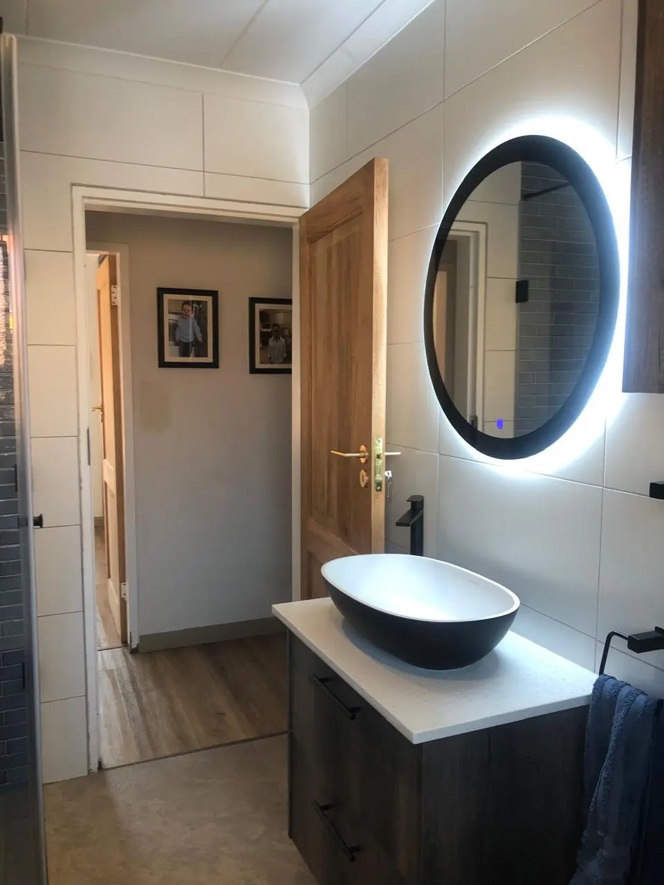 Completed bathroom renovation