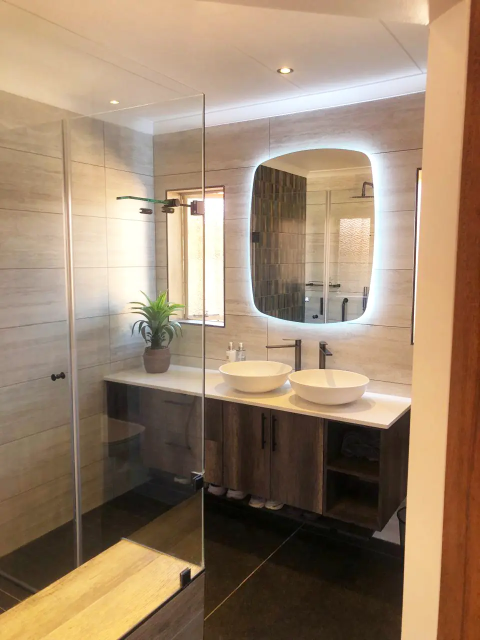 Completed bathroom renovation by Bathroom Galore