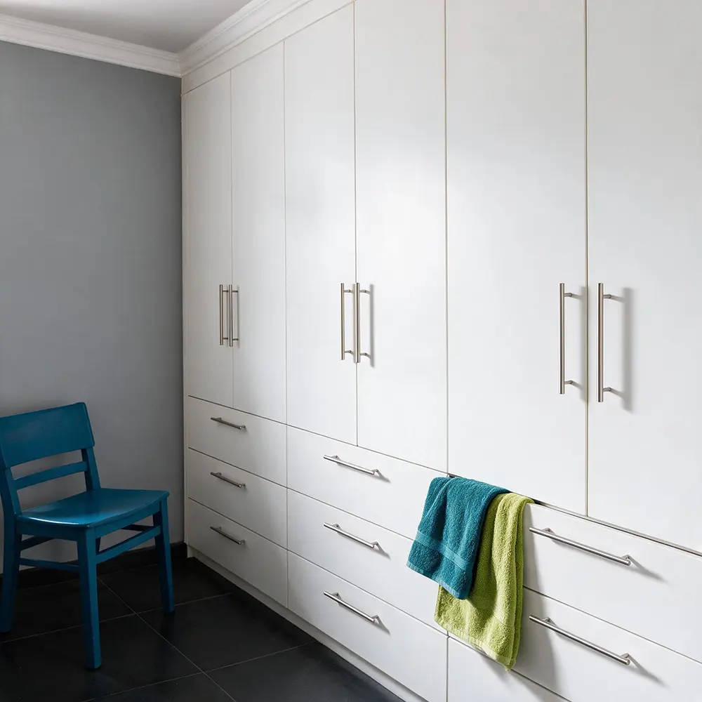Completed built-in cupboard project by Bathroom Galore