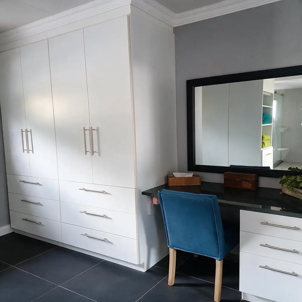 Custom built-in cupboard installation by Bathroom Galore